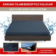 (CUSTOM ORDER) - SARUNG TILAM PVC KALIS AIR WATERPROOF BERZIP SUPER SINGLE QUEEN SIZE ASRAMA HOSPITA