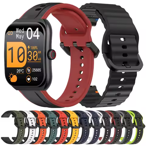 22mm 20mm Silicone Soft Strap For COLMI P86 Smartwatch Replace Bands For COLMI M42 V76 V68 C81 P82 P