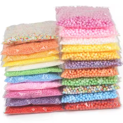 Polystyrene Filler Styrofoam Balls Bottle DIY Snow Mud Accessorie Small Tiny Foam Beads for Gift Box