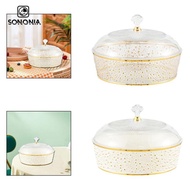 [SONONIA] 7.8inch Snack Serving Tray for Cabinets, Living Rooms Food Storage Organizer