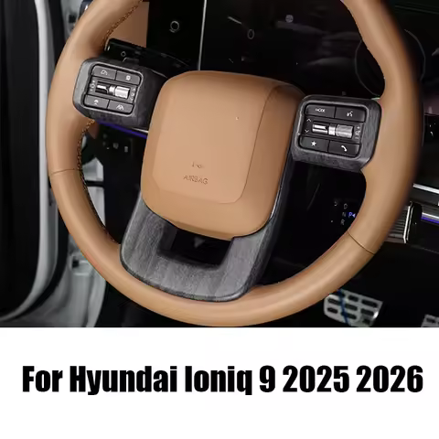 Interior steering wheel decorative frame made of ABS material For Hyundai Ioniq 9 Palisade LX3 Santa