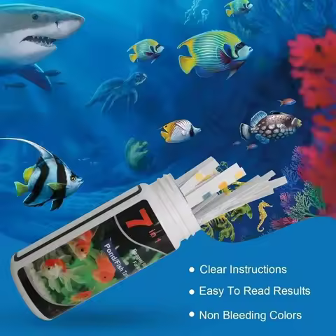 Aquarium Test Strip Freshwater Swimming Pool Aquarium Water pH Test Strips Water Quality Fish Tank T