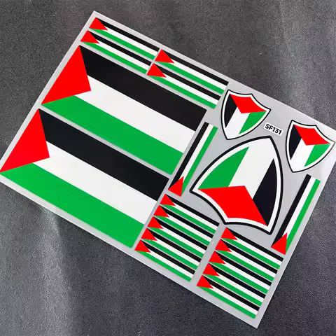 Waterproof Reflective National Flag Sticker Decal Motorcycle Modification Car Decoration Universal f