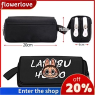 FLOWERLOVE Labubu Pencil Bag, Cute Cartoon Large Capacity Pencil Cases,  Storage Bag