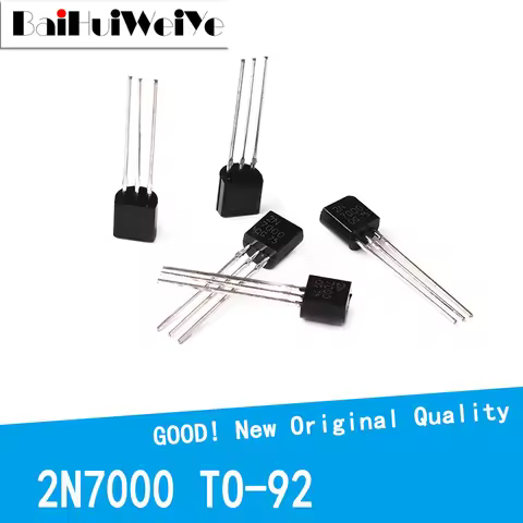 20Pcs/Lot 2N7000 N7000 TO92 Small Signal MOSFET Transistor 60 Volts N-channel 0.3A 60V TO-92 New Ori
