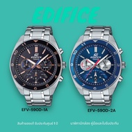 นาฬิกาข้อมือ Casio Edifice โครโนกราฟมาตรฐาน รุ่น EFV-590D สินค้าของแท้ รับประกันศูนย์ 1 ปี