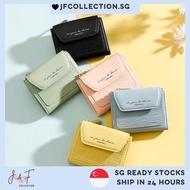 [SG Instocks] Korean style short wallet for women with coin component Taomicmic trifold wallet casua