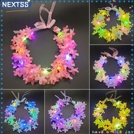 NEXTSS Glowing LED Wreath Kids Gift Women Girls Wedding Luminous Hairband Christmas Party Decoration