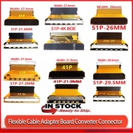 Adopter Board Converter Connector 2K 4K FPC EDP 51pin, 41pin, 30pin to LVDS FPC Flat Cable Samsung, 