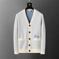 [Original] Brooks Brothers Men Cardigan Sweater Business V-neck Embroidered Knitted Cardigan