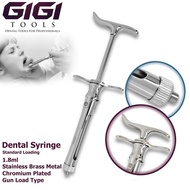 GIGI Tools Dental Tools Dental Syringe Standard Load Dental Cartridge Syringe 1.8ml Stainless Chromi