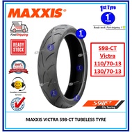 (CT) MAXXIS VICTRA S98 CT TUBELESS TAYAR TYRE (CITY TOURING) 110/70-13, 130/70-13 TUBELESS { TAYAR NMAX, ADV150 }