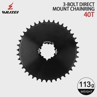 WUZEI Narrow Wide Bicycle Chainring for SRAM 3Bolt Crank Direct Mount ROAD Gravel Bike Chainring 40/