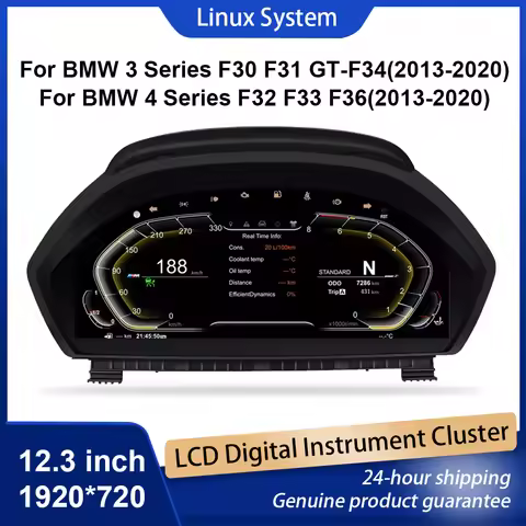 10"Cluster Digital Dashboard For BMW F30 F31 GT-F34 F32 F33 F36 Odometer, Speedometer, Dashboard Plu