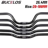 BUCKLOS 25.4mm Swallow Handlebar 620/660/720mm Mtb Handlebar Ultralight Aluminum Alloy Bicycle Riser