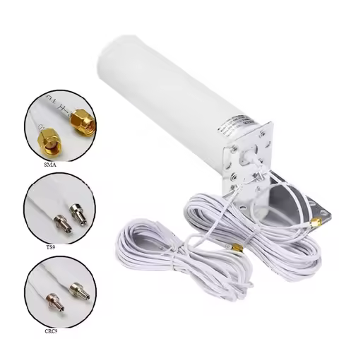 High Gain 3G 4G External Antenna Outdoor 4G LTE Antenna 5m Dual Slider CRC9/TS9/SMA Connector for 3G