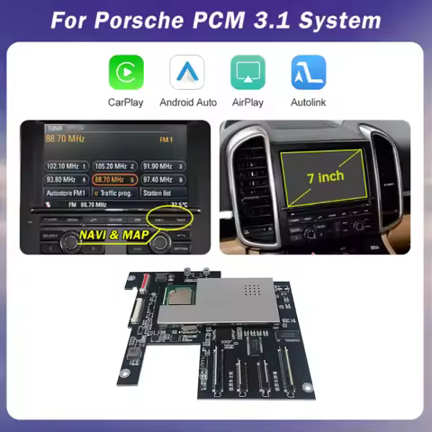 Carplay Module For Porsche/Panamera/Cayenne/Macan/Cayman/Boxster 911 718 PCM 3.1 Android Auto AI Box