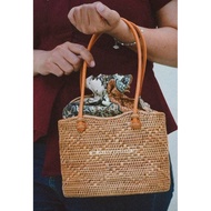 Homey Rattan | GLADYS FLOWER BAG| Rattan Bag | Rattan crafts | Original Lombok rattan bag