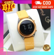 BARU !!! MURAH ORIGINAL GARANSI RESMI 1 TAHUN JAM TANGAN WANITA ALEXANDRE CHRISTIE DIGITAL BLACK YEL