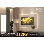 UCO HTS01 8FT HANGING TV CONSOLE WITH MULTIPLE CABINET