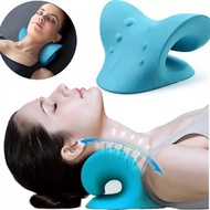 Neck Massager Pillow Neck Shoulder Relaxer Cervical Traction Device Chiropractic Pillow Neck Stretcher for Pain Relief C