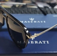 全新 真品 Maserati Sunglasses 鈦金屬太陽眼鏡 意大利製造 配備原裝眼鏡布及眼鏡盒 外紙盒 msog 22063 c1 型號 瑪莎拉蒂
