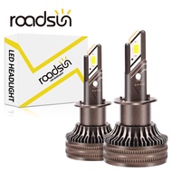 Roadsun H1 H7 H11 9005 9006 Canbus Car Headlight Bulbs 26000LM 200W H4 9003 HB2 Hi/Lo Beam Bulb 6000K Two-Side CSP 12V 24V Canbus Fog Lamp With Double Copper Tube And Fan Cooling 6