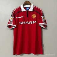 【Retro SSS+】1998 1999 Retro Football Jersey Manchester United Beckham Home
