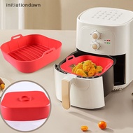 initiationdawn 22CM Air Fryer Silicone Pot Air Fryer Basket Liner Non-Stick Oven Baking Tray New