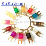 FUSE 5-10Pcs ANS FUSE 20A 30A 40A 50A 60A 70A 80A 100A 125A 150A 175A 200A ANL Gold Plated Stud Car 