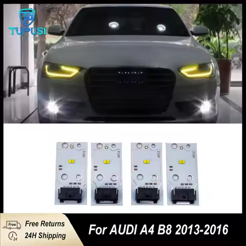 Yellow LED Board for Audi A4 B8 Angel Eye Yellow Led Running Lights Module for 2013-2016 Drl Chip Up