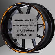 FVHYT Motorcycle Wheel Sticker 17 Inch Rim Stripe Decal Accessori For Aprilia V4 TUONO 1100 RSV4 RS1