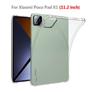 For Poco Pad X1 Case 2025 11.2" Soft TPU Clear Back Cover For Xiaomi Poco Pad X1 11.2 inch Case Cove