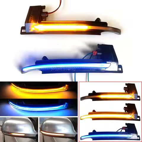 LED Dynamic Turn Signal Blinker Side Rear-View Mirror Indicator Light For Audi A4 A5 B8.5 B8 RS5 RS3