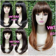 New!! WIG KOREA RAMBUT PALSU PANJANG RAMBUT ASLI WIG WIG CURLY