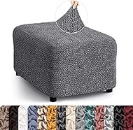 PAULATO BY GA.I.CO. Ottoman Cover Stool Cover Pouf Slipcover - Soft Polyester Fabric Slipcover - 1-P