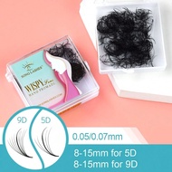 ขนตาเอ็กซ์เทนชัน Song ตะไบเส้นหลวมรวม 5D 9D ฐานแหลม Pro ทำมานแล้ว C D Curl ความยาว 8 ~ 15 มิลลิเมตร