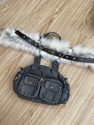 Handmade Biker Style Satchel Bag ไหล่ถอดได้ สายคล้อง กระเป๋าสะพายข้าง Vintage Horse Saddle Bag สําหร