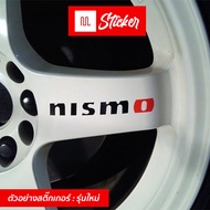 สติ๊กเกอร์ติดล้อ สติ๊กเกอร์ติดแม็ก สติ๊กเกอร์ นิสโม้ nismo ตกแต่งล้อ NISMO 5 ชิ้น Sticker Car Wheel 