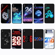 for Xiaomi Redmi 6A 7A 8A 7 8 9 9A 9i 9C Logo of 2026 Business Black Border TPU Case | Low-Key & Ele