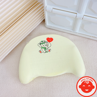 Gối cao su non cho bé sơ sinh MÀU TRƠN HỌA TIẾT êm mềm chống méo đầu bẹt đầu G16