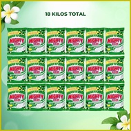 ◩ ∇ ✹ Mighty Clean Powder Detergent Calamansi Industrial Size - Powder (green) - 1 SACK 18KG