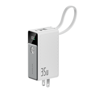 Kuulaa 35W 5000mAh PowerBank มีสายชาร์จและปลั๊กในตัว Power Bank สายชาร์จ/ขาปลั๊กในตัว for iPhone 16 