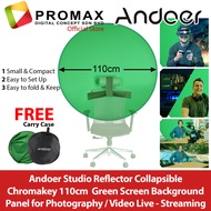 SHIP 24 Hour! Andoer Collapsible Chromakey Chair 142cm / 110cm Green Screen Background Panel Backdro