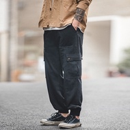 Maden Overalls Cargo Pants American Black Ankle-Cuffed Autumn Winter Casual Ankle-Length Necked Trou