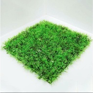 PVC aquatic green grass mat size 25x25cm for fish tank decoration, beta aquarium decor, stellariva