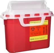 B-D Sharps Containers, 5.4 Quarts, Red