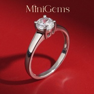 MiniGems แหวนเงินแท้ 925 เพชรสวิส(CZ) แหวนคู่ แหวนแต่งงาน แหวนผู้หญิง แหวนผู้ชาย 05811