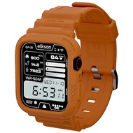 elkson Apple Watch 9/8/7 Quattro Pro柔韌透氣耐磨TPU一體成形軍規錶帶/ 41mm/ 愛馬橘