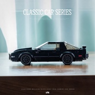 Small Angle Eight-Grid Car Mazda rx7 Knight Rider Firebird Sports Car Assembly Building Block Toy Ca